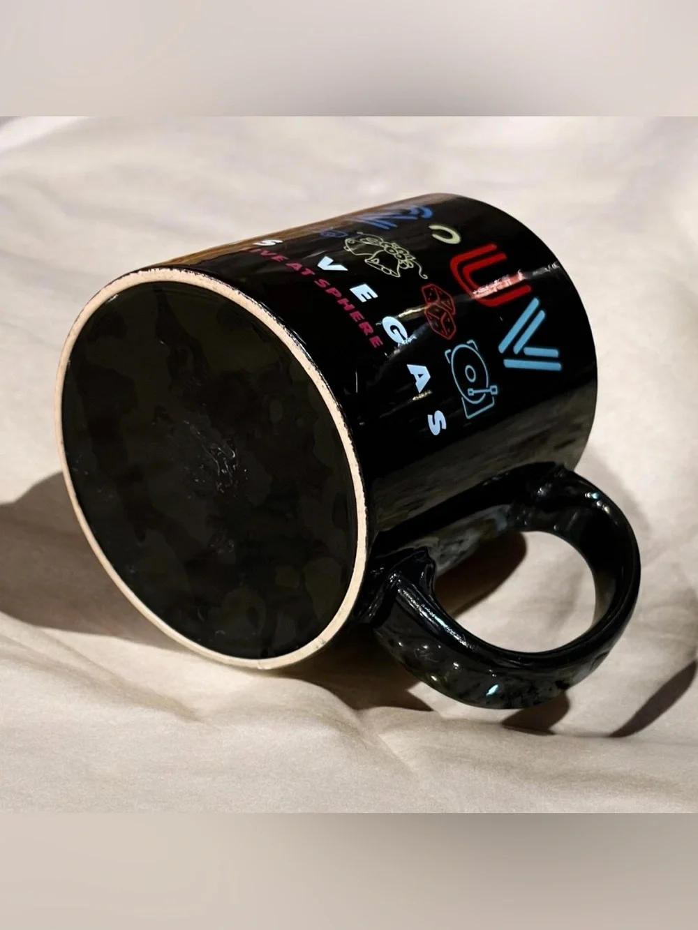 U2 UV The Sphere Las Vegas Official Coffee Mug 5 Symbols RARE HTF Collectible